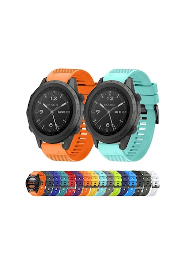 Sones Garmin Marq Athlete Gen 2 22mm Hızlı Açılan Silikon Saat Kordonu