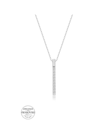 Union Swarovski Zirconia Kadın Dilek Mumu Gümüş Kolye Gümüş