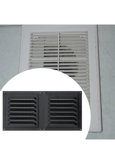 Trendooze Genişletilebilir Havalandırma Kapağı Koruması Kolay Montajlı Siyah