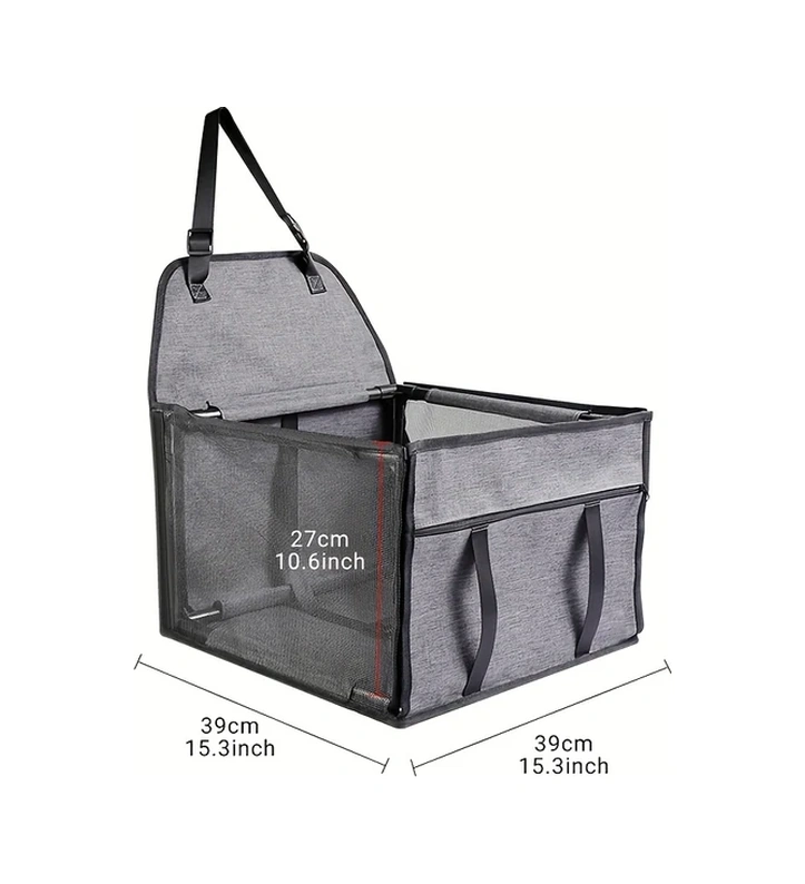 Tongdashop Koyu Gri 92 Manzara Yüksek Kaliteli Küçük Ve Orta Boy Evcil Hayvan Araç Koltuğu