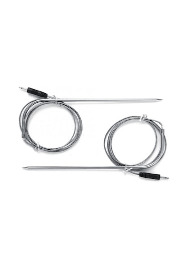 Sones Çift Prob Sensörlü Zamanlayıcılı Lcd Dijital Gıda Termometresi Siyah