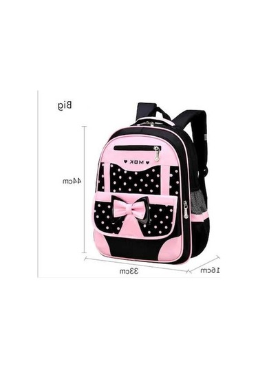 Maoyaya Siyah Kızlar İçin Okul Çantaları Naylon Tatlı Sevimli Prenses Pembe Çocuk Çocuklar Gizli Sakli Konusmalar İlköğretim Okulu Sırt Çantası Büyük Siyah
