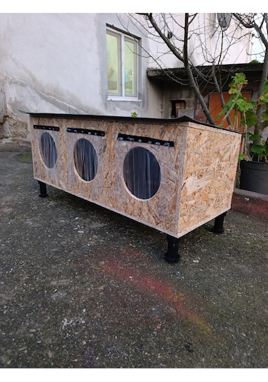 Dış Mekan Osb Kedi Evi Dayanıklı Ve Su Geçirmez Barınak