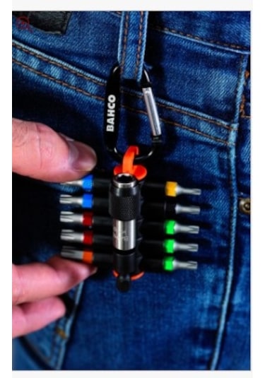 Bahco 59S/Tcs11-1 Torx Tornavida Uç Seti Ve Tutucu 11 Adet