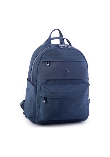 Nas Bag Extra Hafif Su Geçirmez Çok Gözlü Waterproof Unisex Sırt Çantası 30x40 Cm Lacivert