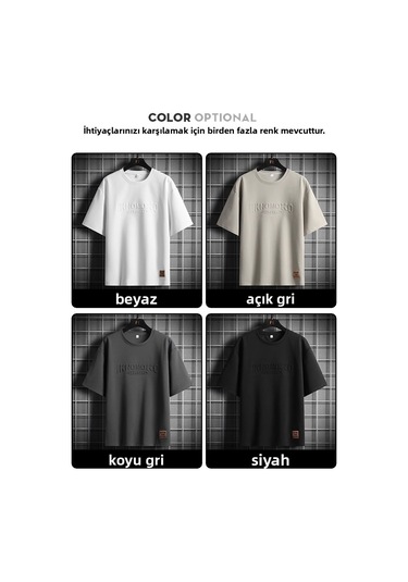 Erkek Kısa Kollu Tişört, 8815 Kayısı Diğer