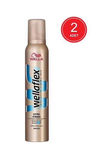 Wella Wellaflex Şekillendirici Ekstra Güçlü Saç Köpüğü 2 x 200 ML