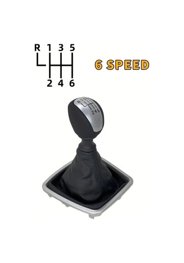 Dashanshop Renault Laguna Mk3 2007-2014 6 İleri Siyah Vites Topuzu Ergonomik Kolay Montaj