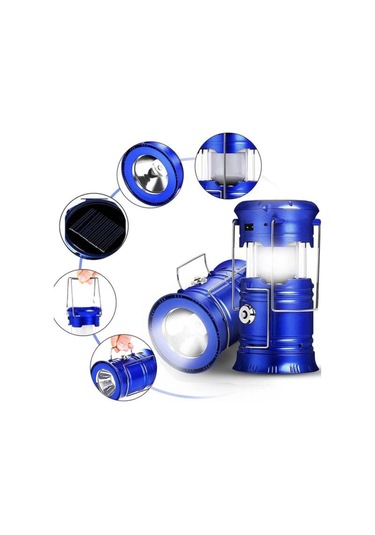 Kamp Lambası El Feneri Askılı Büyük Boy Usb Şarjlı Işıldak