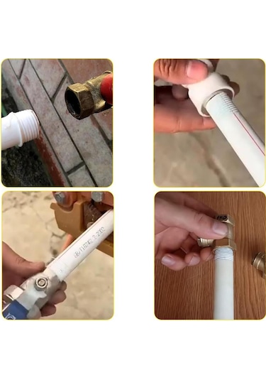 6425 Pvc Pprc Boru İçin İç Ve Dış Diş Açma Aparatı Seti 9 Parça