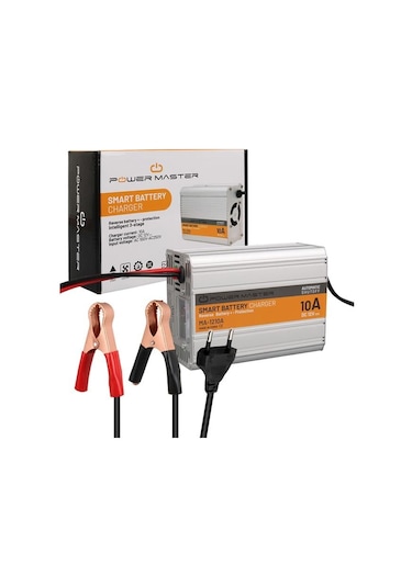 Powermaster Ma-1210a 12 Volt - 10 Amper Akıllı Hızlı Akü Şarj Cihazı Analog Amper Göstergeli