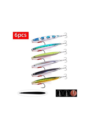 Tongxida 5/10 Adet Metal Balik Lures Yavaş Döküm Kaşek Jig Seti 10 Cs D 17g Su Balıkçılığı İçin