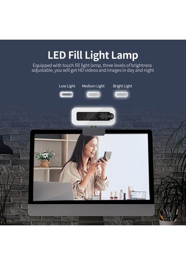 Dancemonkey 4k Otomatik Odaklı Usb Web Kamerası - Gürültü Azaltıcı Mikrofon Ve Gizlilik Kapısı İle Video Konferans