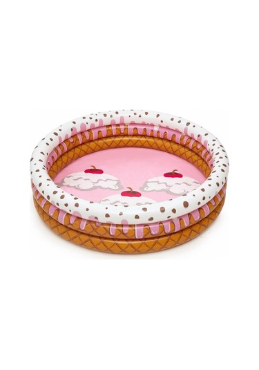 Bestway Çocuk Havuzu 3 Bölmeli Pasta Desenli 160X38 CM