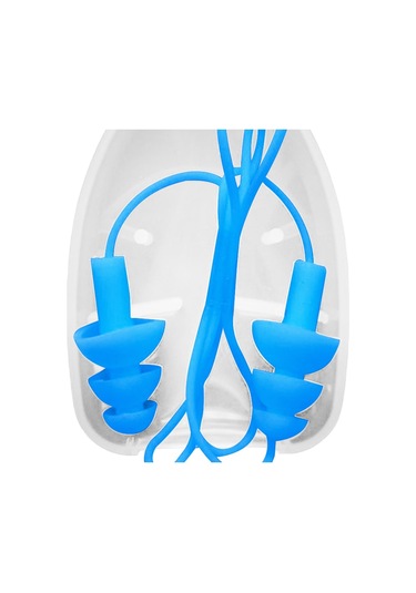 Homyl Taşıma Kutulu Silikon Kulak Tıkaçları İş Uyku Mavi