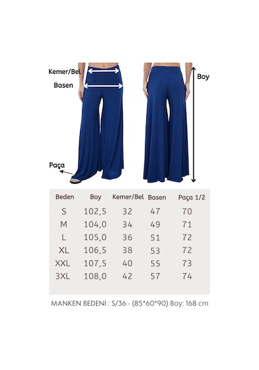 Penyebizden Pantolon Etek-indigo