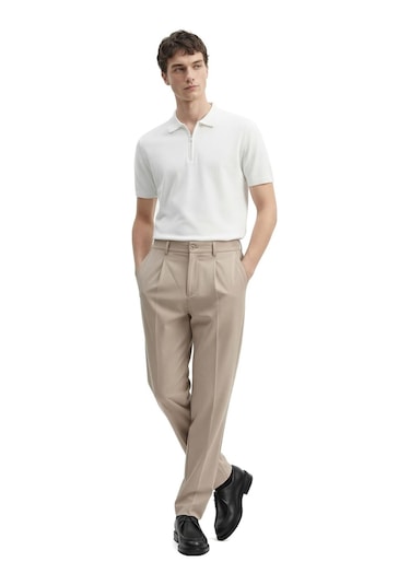 Regular Fit Yüksek Bel Erkek Kumaş Pantolon Gabriel Bej