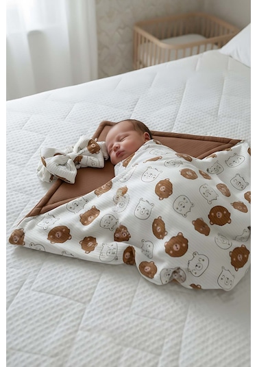 Mini Ayıcıklı Bebek Battaniyesi