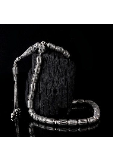 925 Ayar Gümüş Kapsül Kesim Fizyon Tesbih Model 9