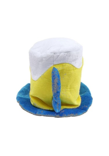 Karnaval Bira Bardağı Şeklinde Şapka Dekorasyonu Dekoratif Başlık Peluş Bira Bardağı Şapka Başlığı Parti Sahnesi İçin Dekoratif Aksesuar Diğer