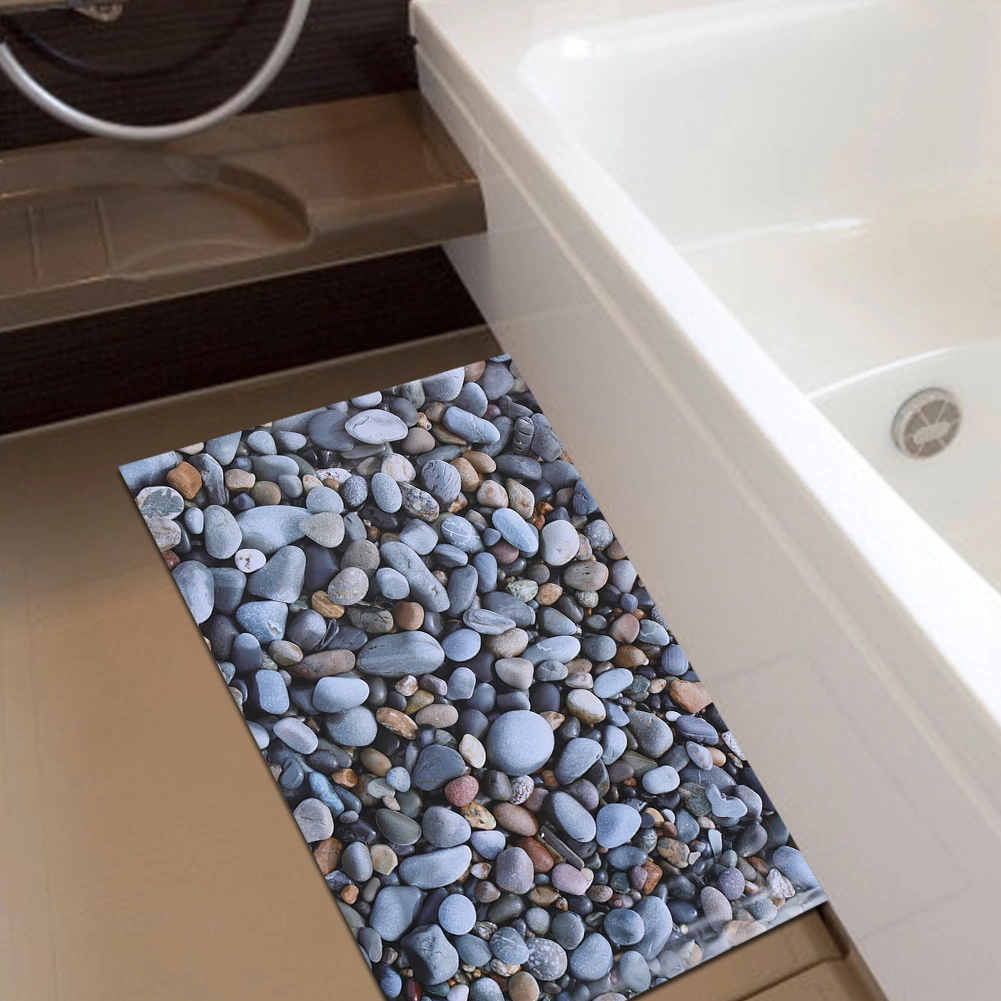 Hangfox Pvc Taş Desenli Otomatik Yapışkan Duvar Sticker - Su Geçirmez, Nem Engellici, Kolay Kurulum - Banyo, Koridor, Ev Dekorasyonu 50x70cm Diğer