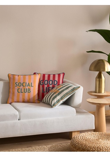 Color Pop 3'lü Kırlent Kılıfı Yeşil