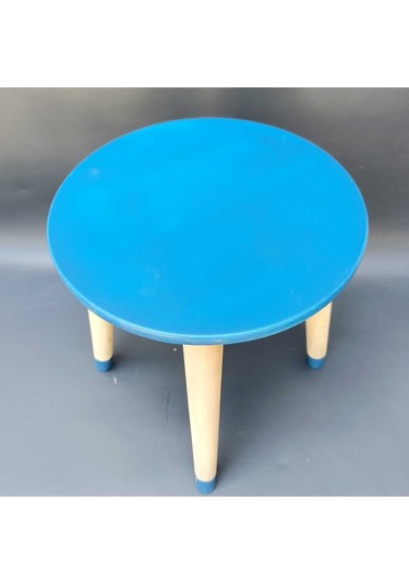 Na Neşeli Ahşap Ahşap Çocuk Taburesi. Çocuk Sandalyesi. Çalışma Masası .renkli Çocuk Odası Sehpa Çiçeklik Ev Dekoru Boncuk Mavi