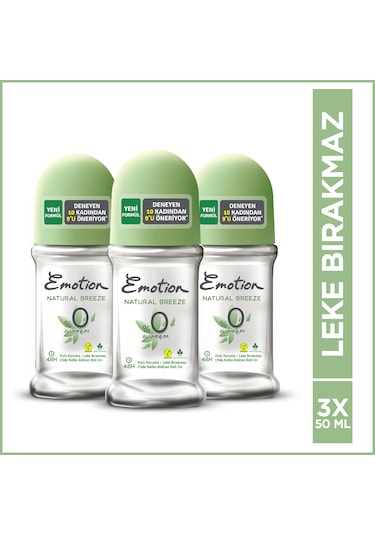 Emotion Natural Breeze Kadın Roll On 3 x 50 ML