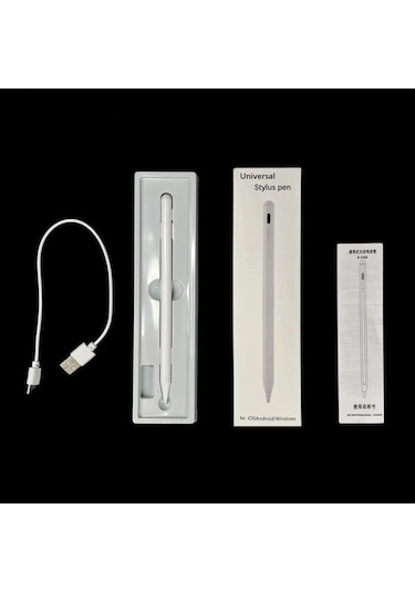 K2260 Ios Ve Android Uyumlu Universal Dokunmatik Stylus Kalem - Beyaz