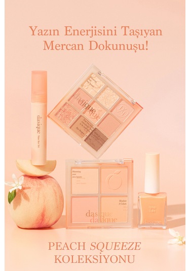 Dasique Karıştırılabilir Renk Tonlarına Sahip 4lü Allık Blending Mood Cheek 03 Peach Blending 03 Peach Blending