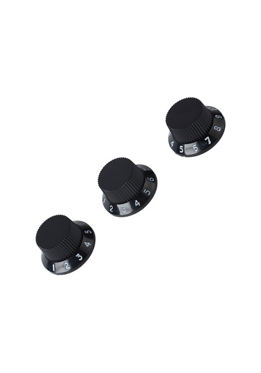 Hfambition 3'lü Siyah Altın Yazılı Plastik Gitar/bas Potansiyometre Kapağı - Ses Ve Ton Kontrol Devresi Yer Değiştirme Parçası