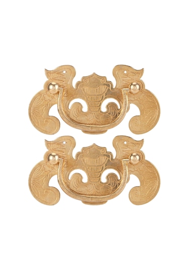 2 Adet Yarasa Desenli Kulp Retro Ahşap Dolap Çekme Kolu Huiliang