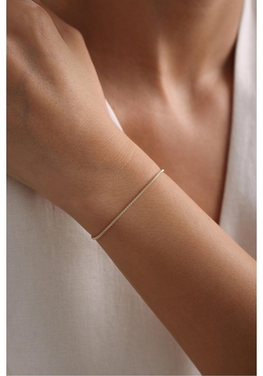 Gianfranco Popcorn Işıltılı Bileklik Altın Sarı Altın