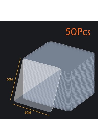 10/30/50 Adet Ev Mutfak Çift Taraflı Şeffaf Yapıştırıcı Yardımcı Macun Güçlü Ve Dikişsiz Kiremit Kanca 50 Pcs
