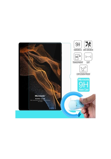 Microsonic Samsung Galaxy Uyumlu Tab S10 Ultra X920 Nano Glass Cam Ekran Koruyucu