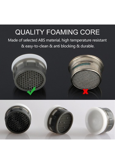 Qingmipy M24 Dış Dişli Bakır Vana Aeratoru - Su Tasarrufu Ve Sprey Önleme Fonksiyonuyla, Ev Ve Mutfak Kullanıma Uygun