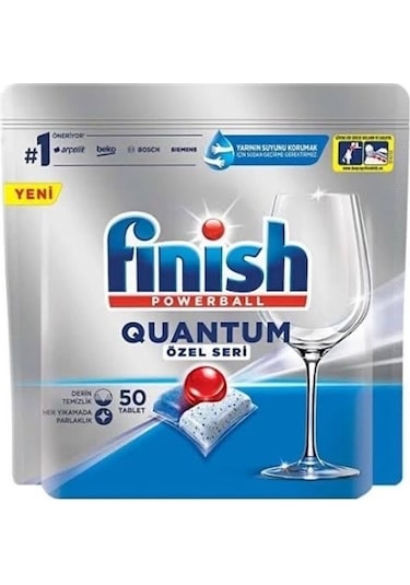 Finish Powerball Quantum Özel Seri Bulaşık Makinesi Deterjanı 50 Tablet