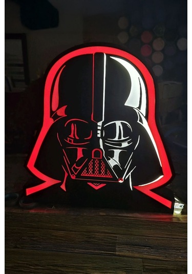 Darth Vader Tasarımlı Gece Lambası Çok Renkli