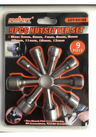 Real Özs 1889 Manyetik Somun Tutucu Bits Adaptörü Lokma 9 Parça
