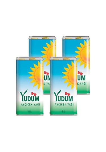 Yudum Ayçiçek Yağı 4 x 5 L