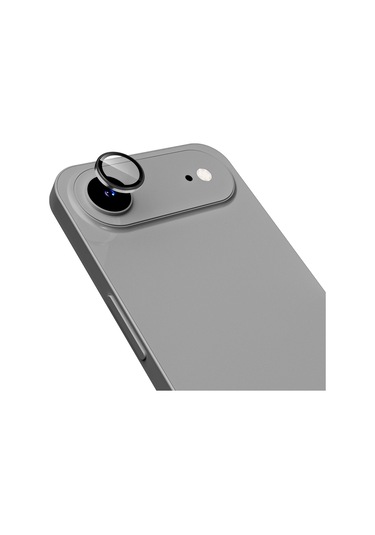 Apple Uyumlu iPhone 17 Air Zore Mikro Kamera Lens Koruyucu Gri