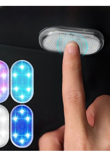 Araç Ve Dolap İçi Buz Mavsi Işık Şarjlı Dokunmatik Ledlamba Işık