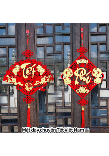 Geeroyoo 2025 Yılan Yılı Vietnam Yeni Yıl Dekoru - Geleneksel Felt Kumaştan Yapılmış Şans Süsü