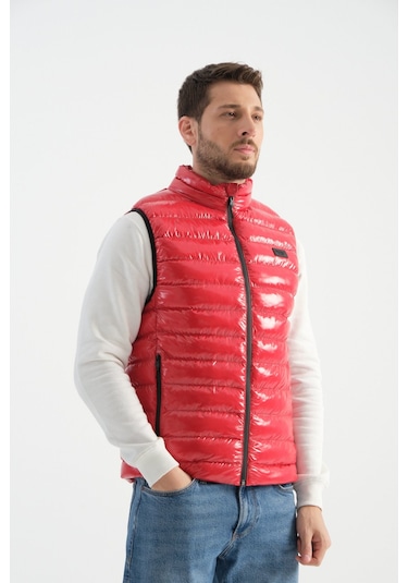 Shooter Sportswear Erkek Parlak Yelek Luxe Bej Kırmızı