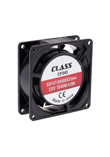 Class Cf-243 80x80x25mm Ac 220 Volt Fan Kasa Fanı Soğutucu