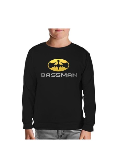 Bassman Siyah Çocuk Sweatshirt Siyah
