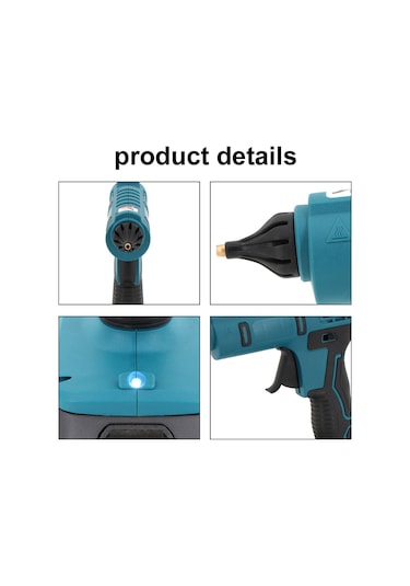 Geeksen Profesyonel Kablosuz Sıcak Tutkal Makinesi Taşınabilir Şarj Edilebilir El Sanatl Silikon Tabancası