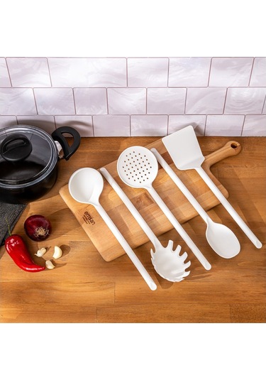 Emsan Fiesta 5 Parça Servis Seti Beyaz