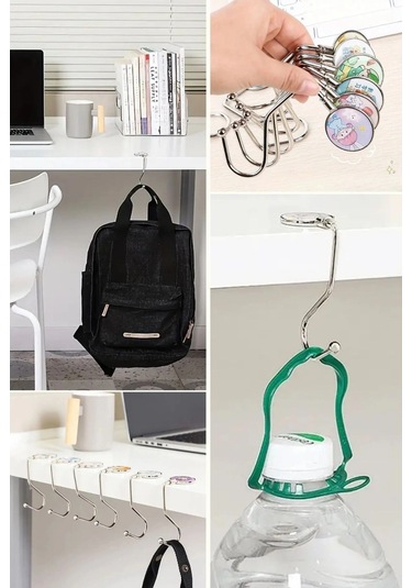 İpek Yıldızı Masaya Takılabilen Çanta Askısı Çanta Tipi Pratik Metal Çanta Kanca Karışık