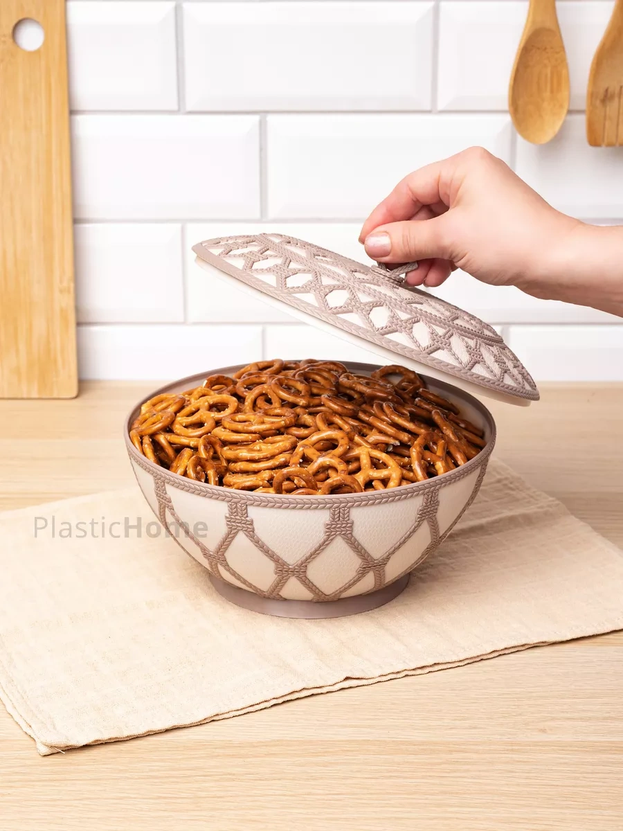 Al'ternativa Kmek Kovası Ve Kapaklı Şekeri Kâsesi Ve Şekerlik 202771298 Açık Bej